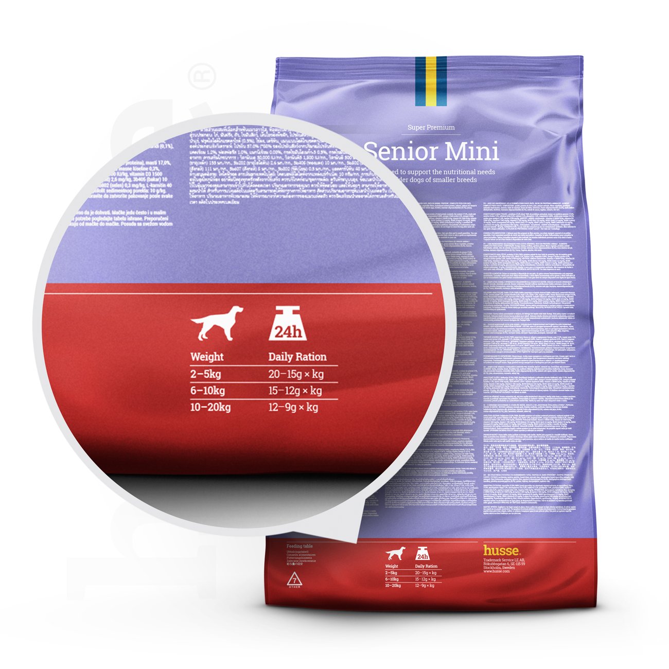Senior Mini, 7 kg |  Nutrição completa com teor calórico adaptado para manter cães sénior de raça pequena em forma