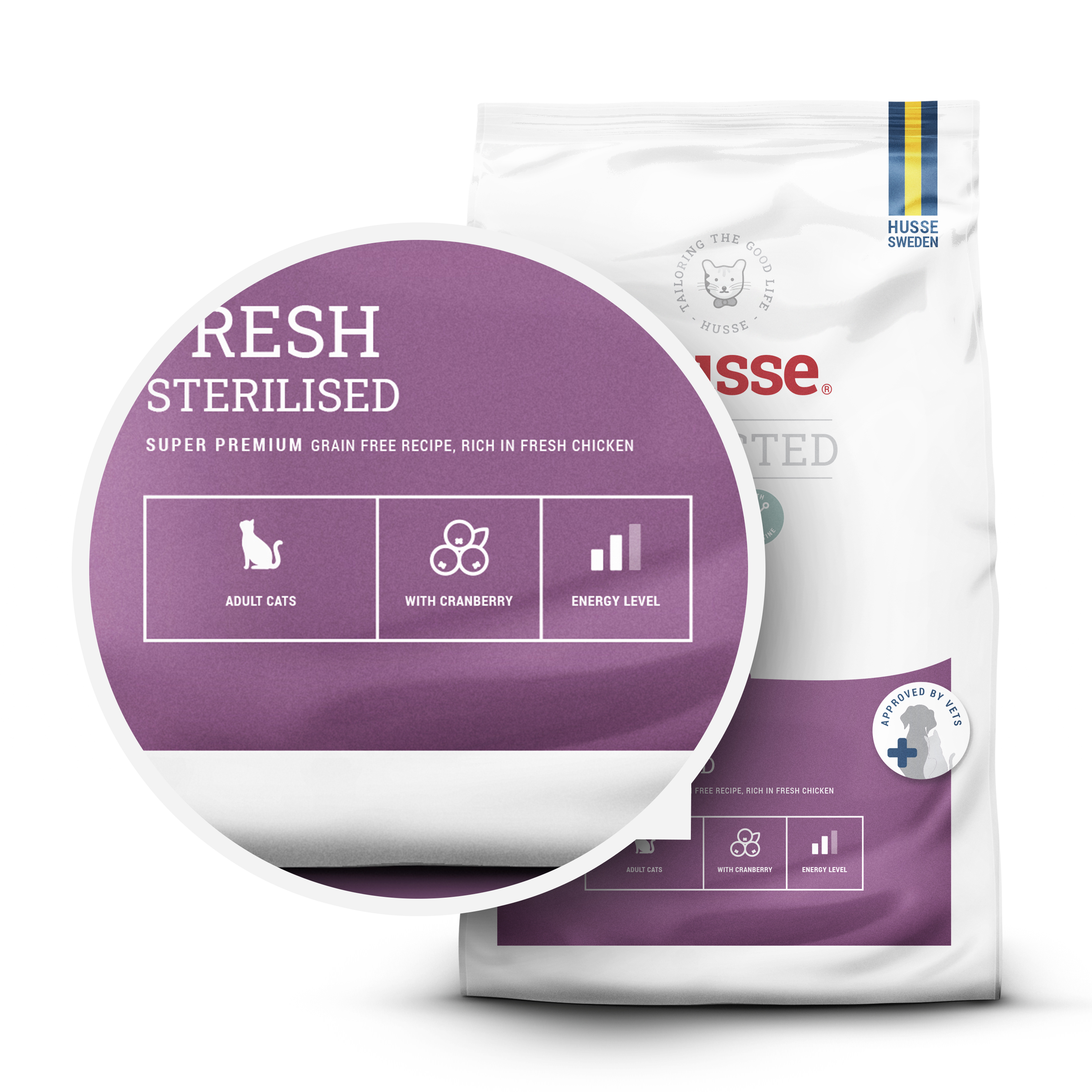 Fresh Sterilised, 7 kg | Sem cereais à base de frango fresco para gatos esterilizados