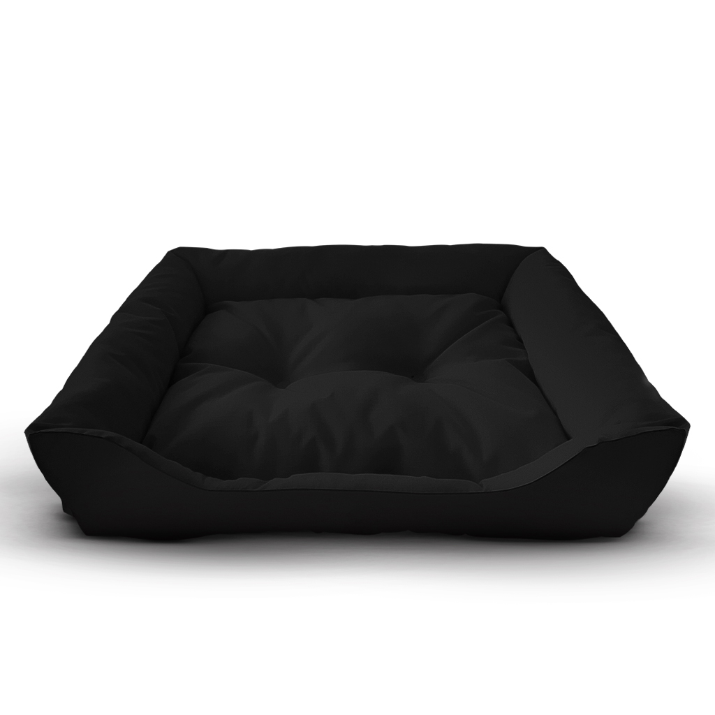 Paus, black | Cama acolchoada