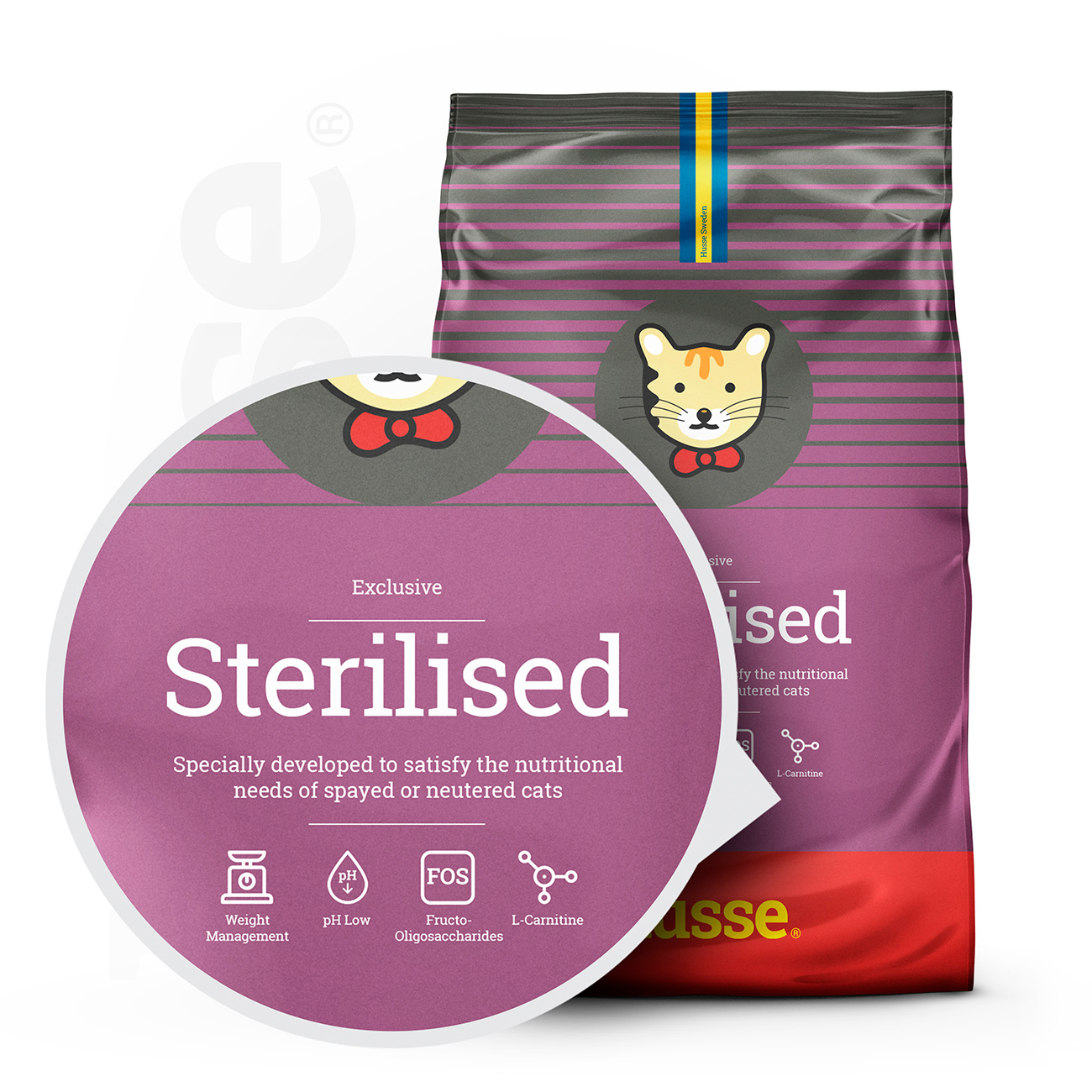 Exclusive Sterilised, 2 kg | Alimento completo e equilibrado para gatos esterilizados