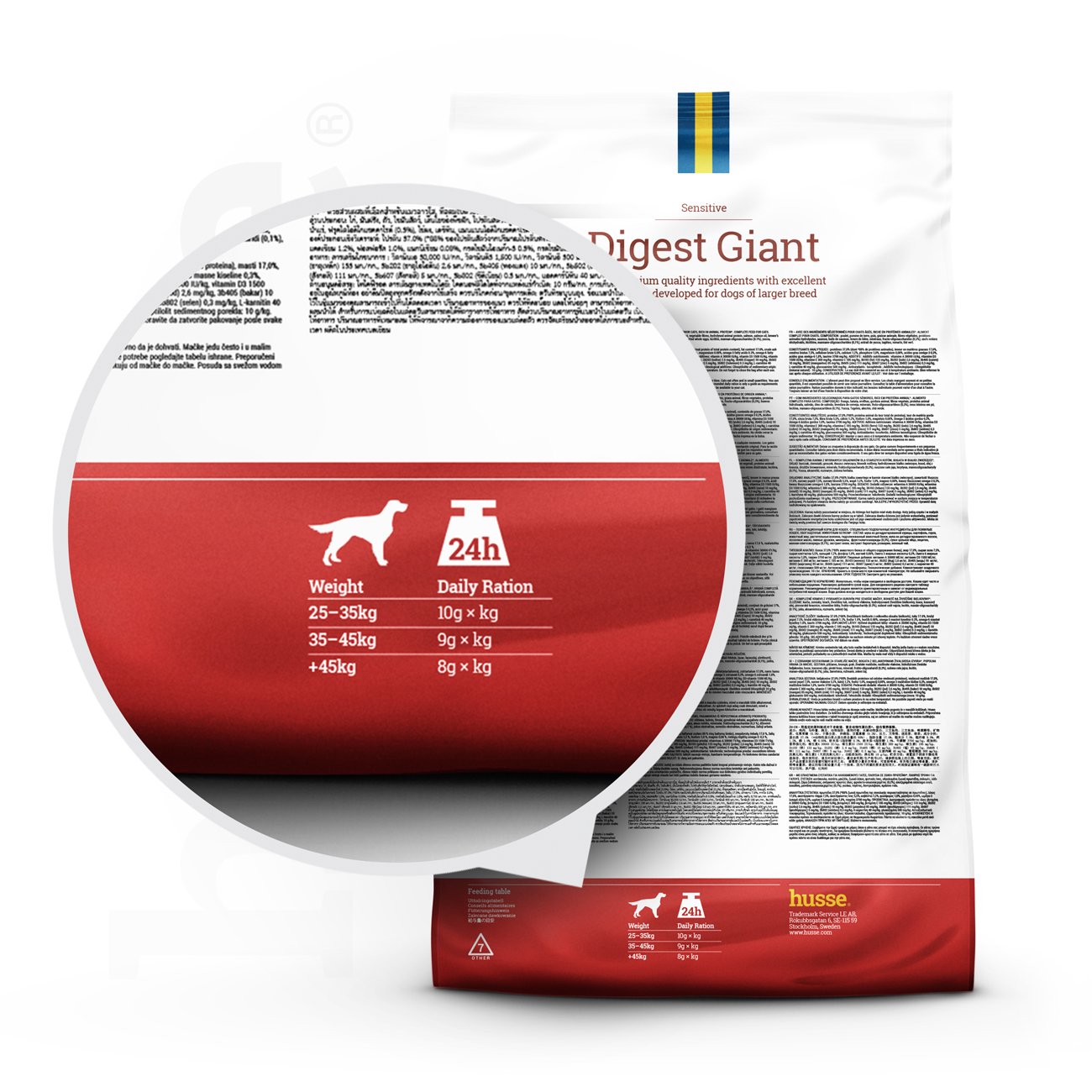 Sensitive Digest Giant, 12.5 kg | Fórmula sem glúten com fontes de proteína animal limitadas