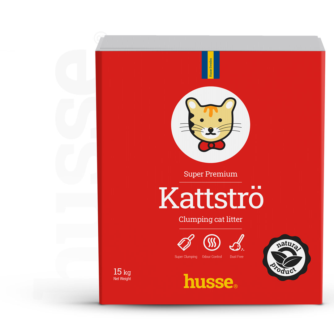 Kattströ Red, 2 x 15 kg | Areão aglomerante feito de bentonita de argila cinza