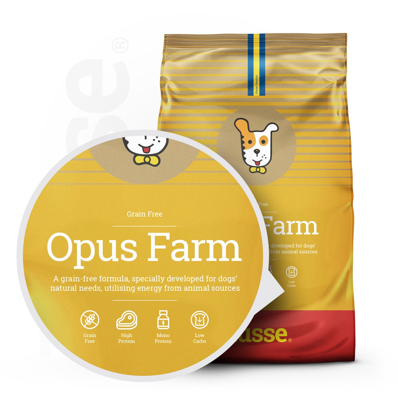 Opus Farm, 12 kg | Alimento sem cereais com limitada fonte de proteína animal