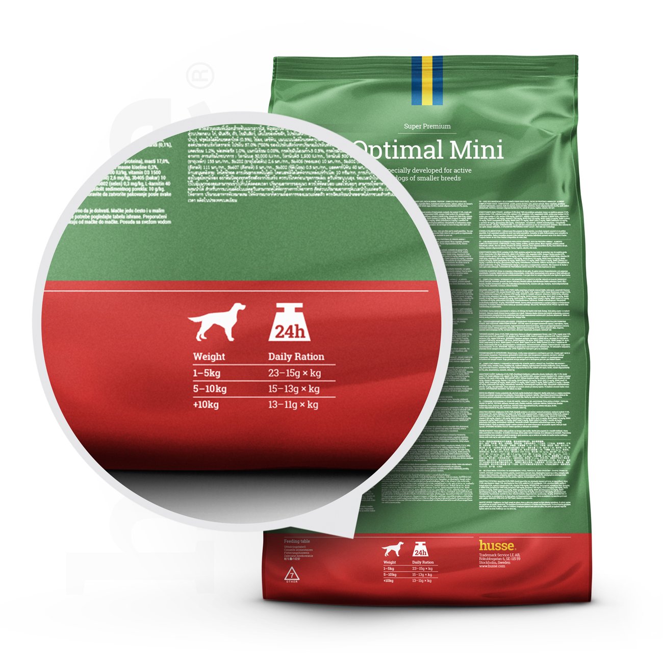Optimal Mini, 2 kg | Alimento sem glúten desenvolvido para satisfazer necessidades energéticas elevadas