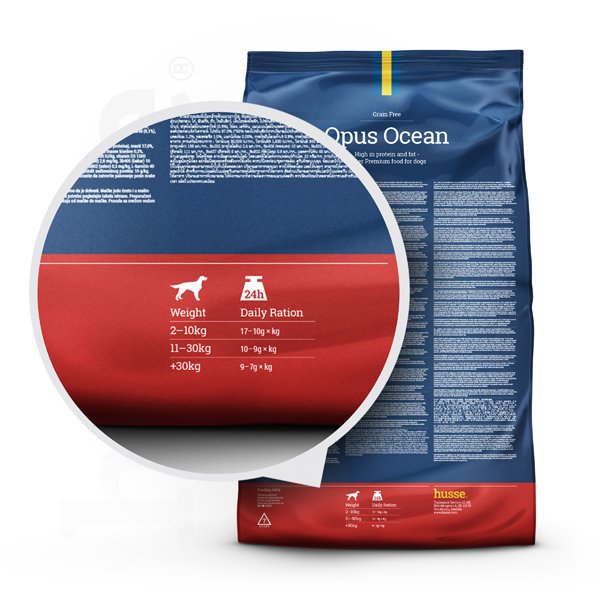 Opus Ocean, 12 kg | Alimento sem cereais com uma única fonte de proteína animal