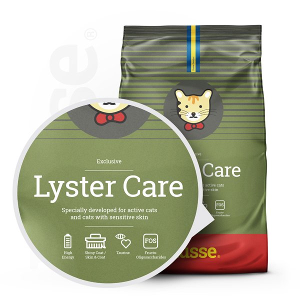 Exclusive Lyster Care, 7 kg | Alimento para gatos ativos ou gatos com pele e pelo sensível