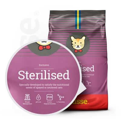 Exclusive Sterilised, 2 kg | Alimento completo e equilibrado para gatos esterilizados