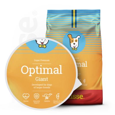 Optimal Giant, 12 kg |  Nutrição completa para as necessidades nutricionais de cães de raça grande