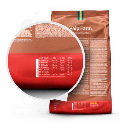 Valp Farm, 12 kg | Alimento sem cereais com elevado teor de proteína animal de fontes limitadas
