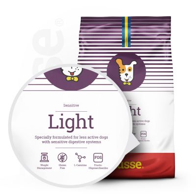 Sensitive Light, 12.5 kg | Alimento isento de glúten com moderado teor de energia para otimização no controle do peso