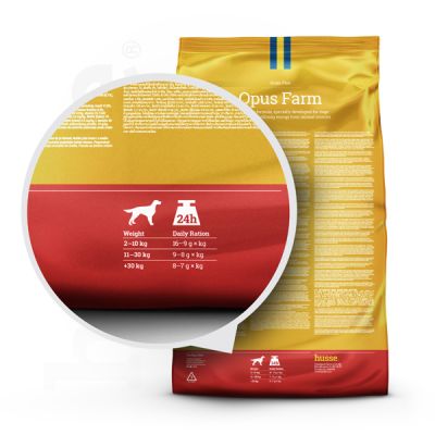 Opus Farm, 12 kg | Alimento sem cereais com limitada fonte de proteína animal