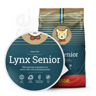 Lynx Senior, 7 kg | Alimento sem cereais para gatos sénior com pele e estômago sensíveis